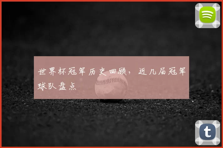 世界杯冠军历史回顾,近几届冠军球队盘点